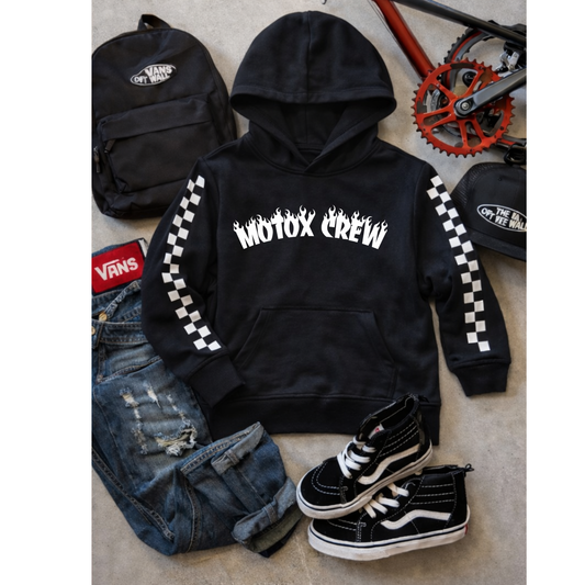 Youth Motox Crew Flame Hoodie