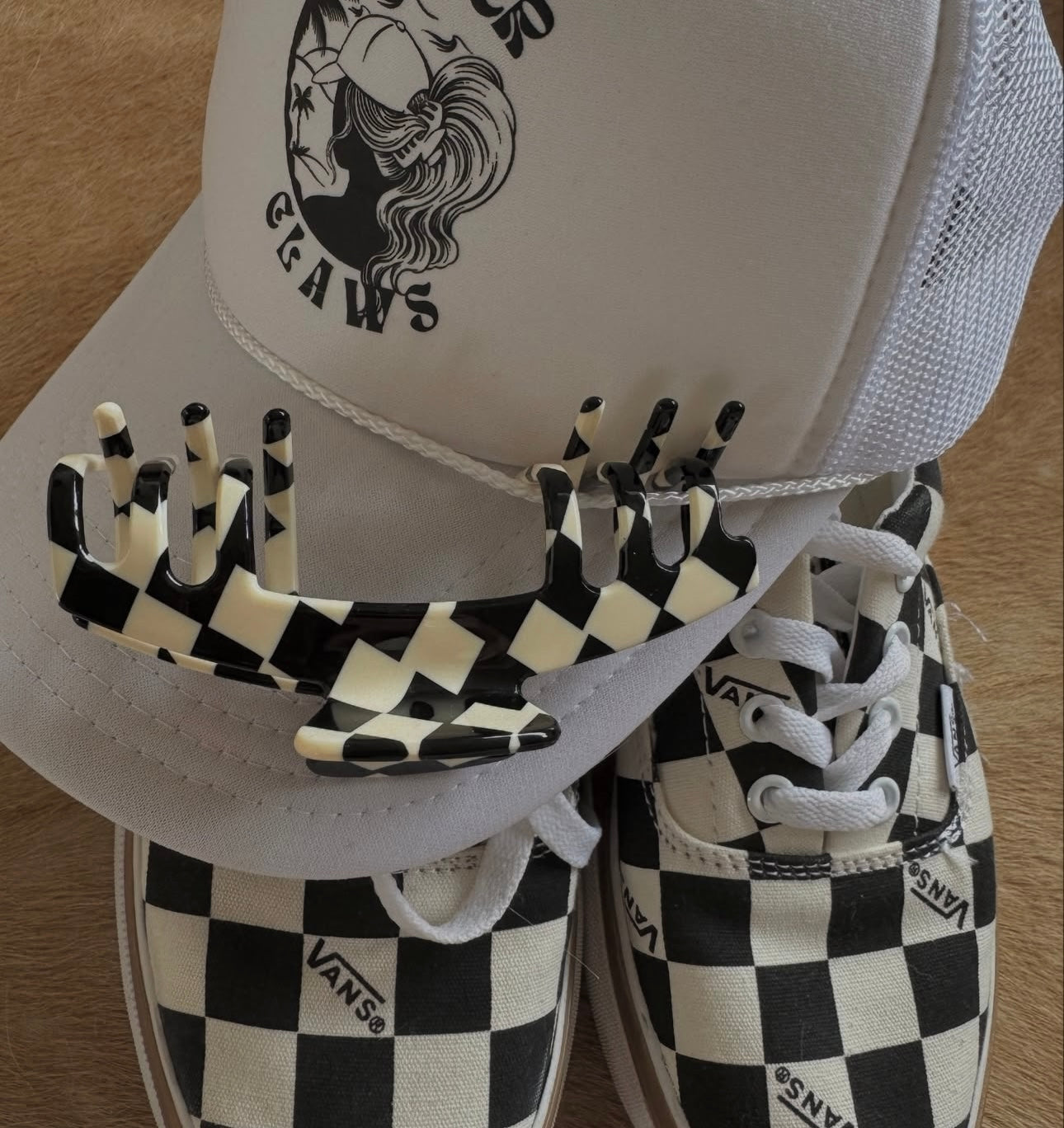 Checkered Trucker Claw
