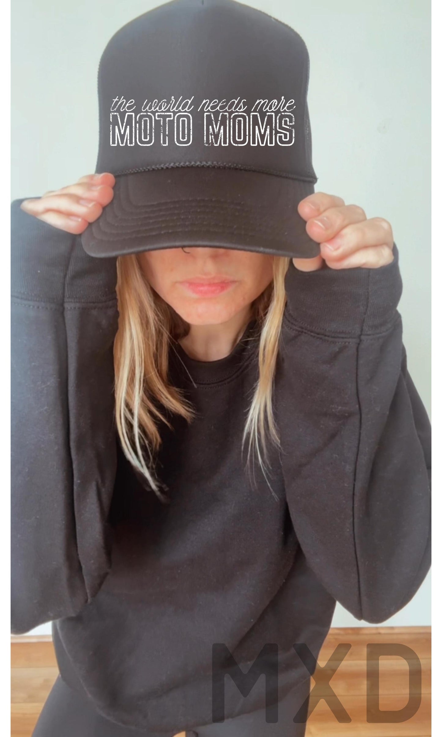 The World Needs More Moto Moms Trucker Hat
