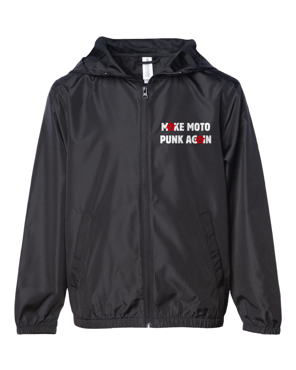 Kids Custom Make Moto Punk Again Windbreaker