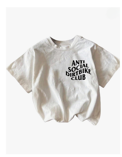 Anti-Social Dirt Bike Club Kids Tee