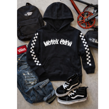 Youth Motox Crew Flame Hoodie