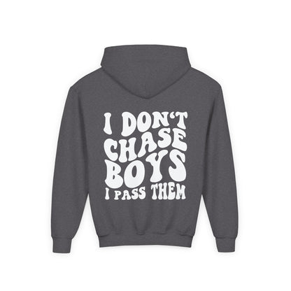 Girls I Don’t Chase Boys I Pass Them Hoodie