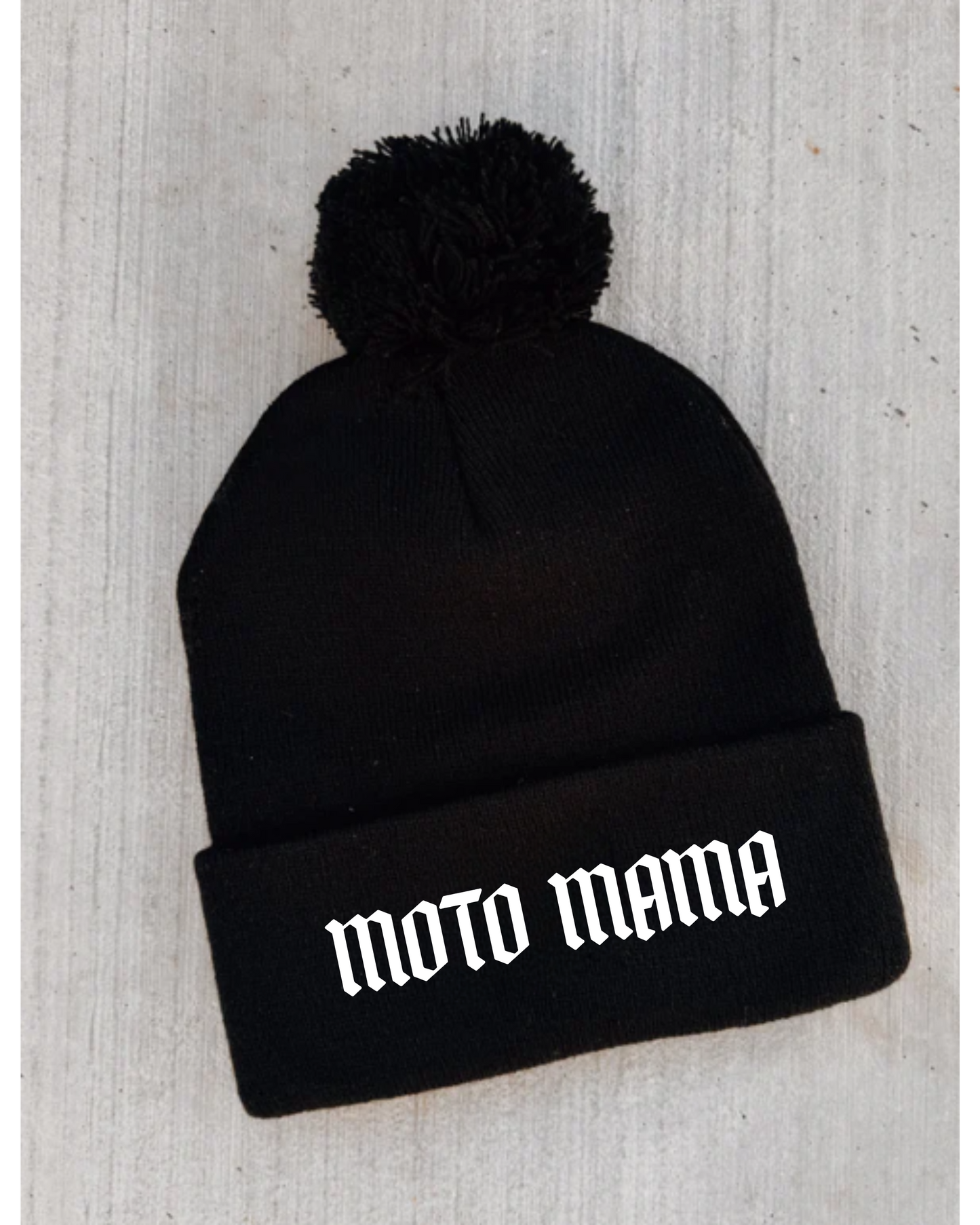 Moto Mama Pom Beanie