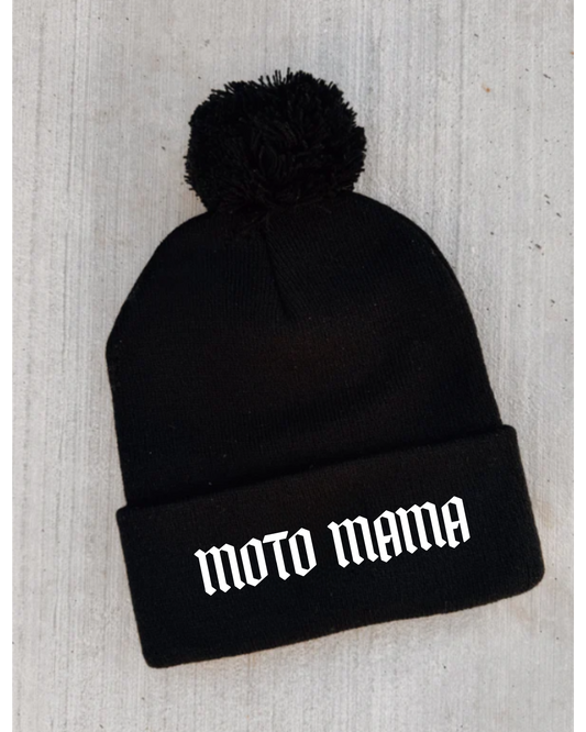 Moto Mama Pom Beanie
