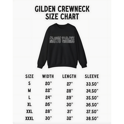 The World Needs More Moto Moms Crewneck Sweatshirt