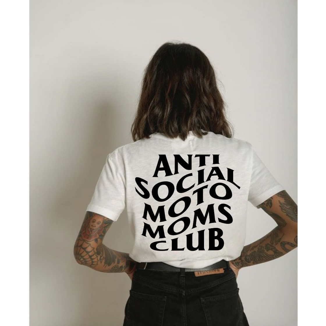 Anti Social Moto Moms Club Tee