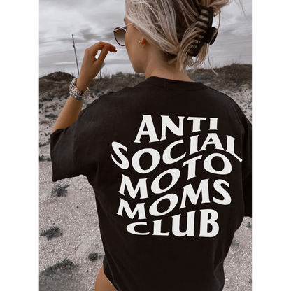 Anti Social Moto Moms Club Tee