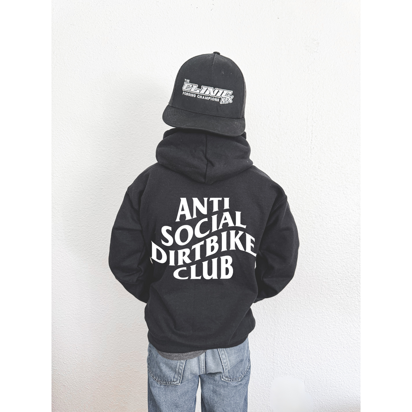 Anti Social Dirt Bike Club Kids Hoodie