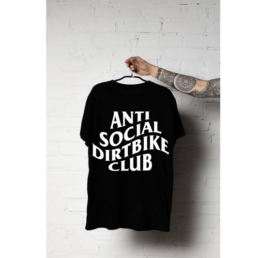 Anti Social Dirt Bike Club Mens Tee