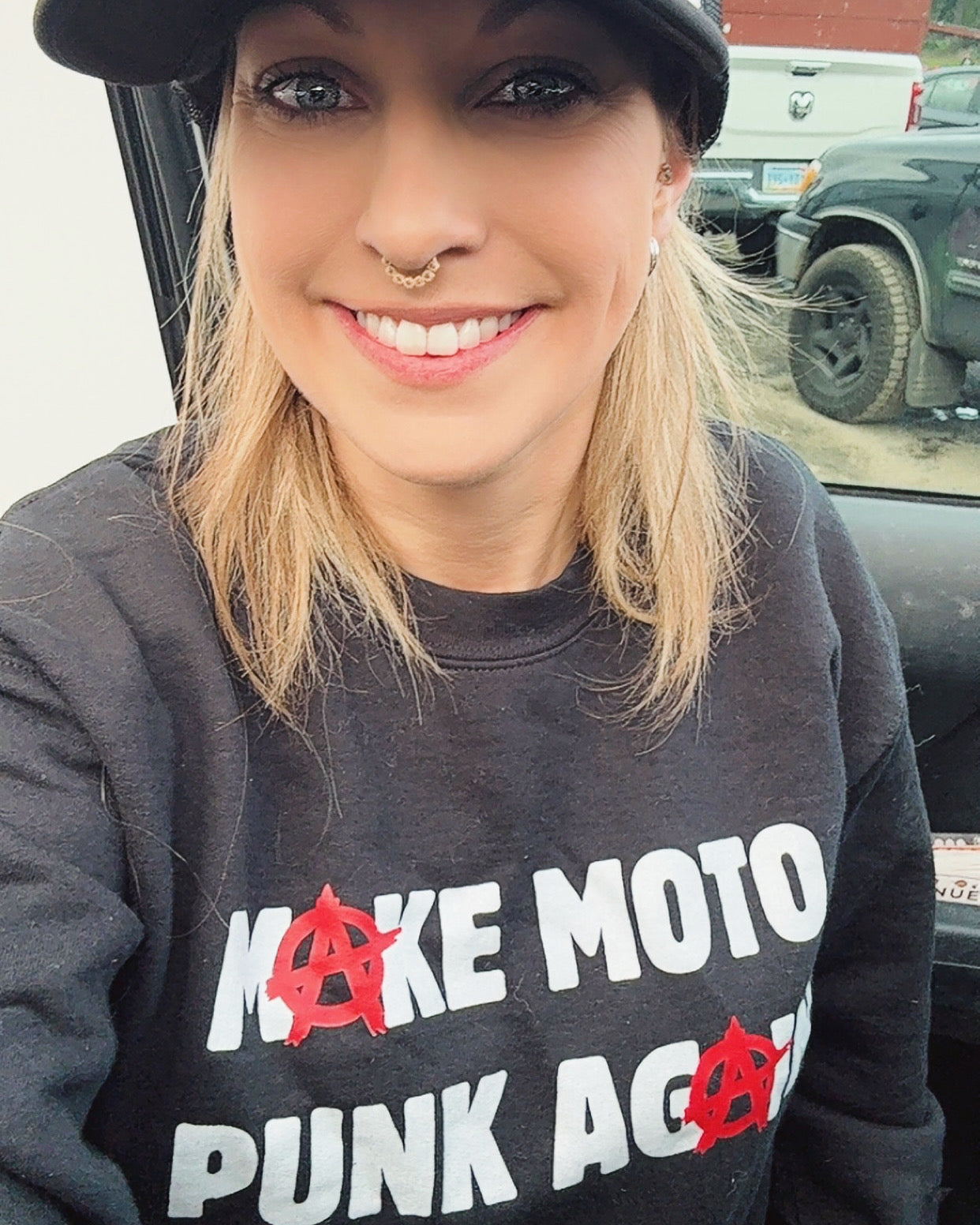 Make Moto Punk Again Ladies Sweatshirt