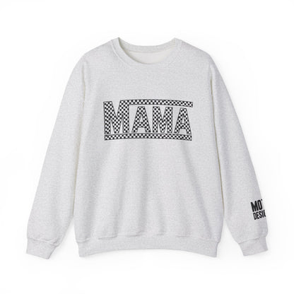 Checkered MAMA Crewneck