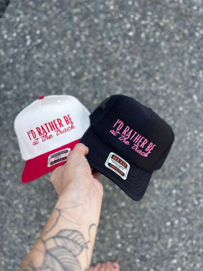 I’d Rather Be at the Track Snapback Hat