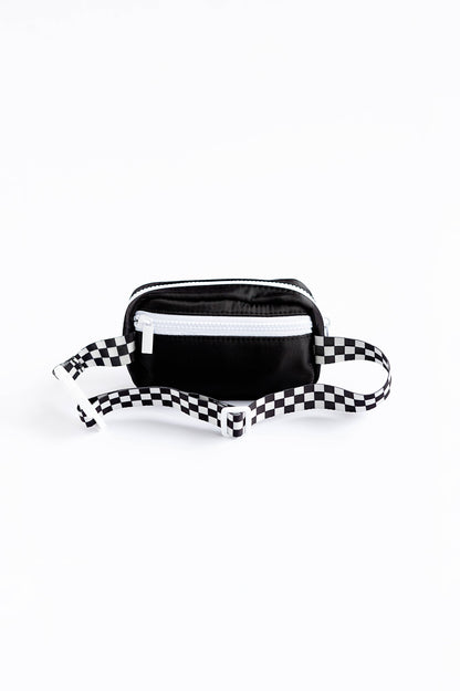 Checkered Strap Fanny Pack