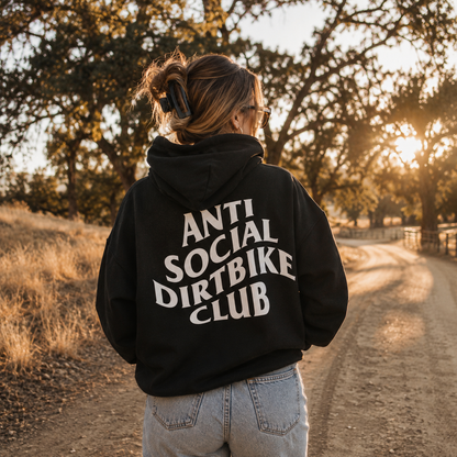 Ladies Anti Social Dirt Bike Club Hoodie