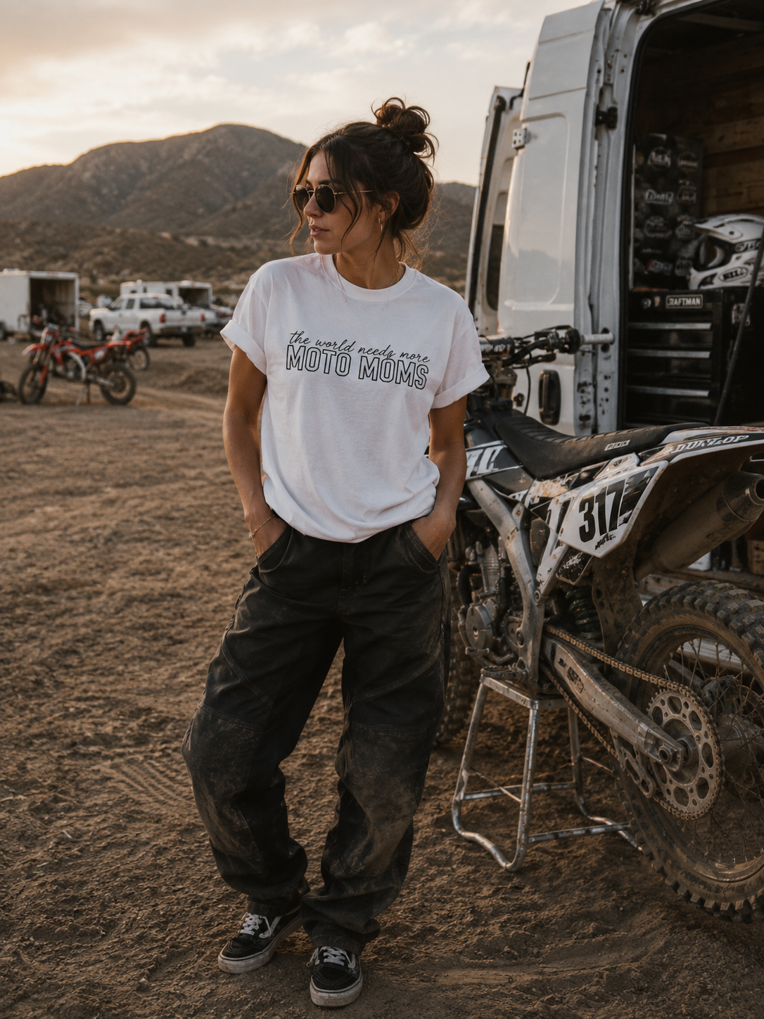 The World Needs More Moto Moms Tee