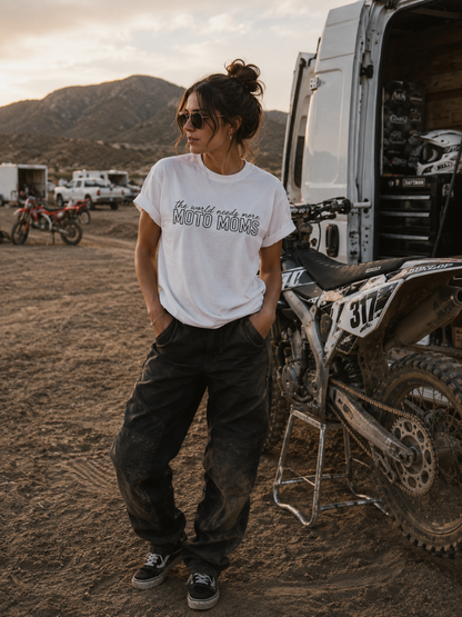 The World Needs More Moto Moms Tee