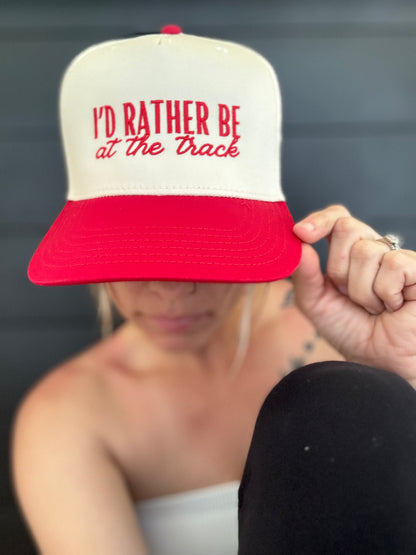 I’d Rather Be at the Track Snapback Hat