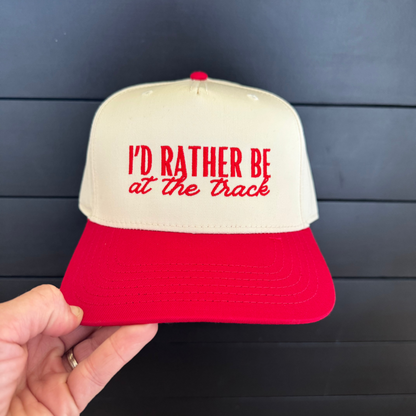 I’d Rather Be at the Track Snapback Hat