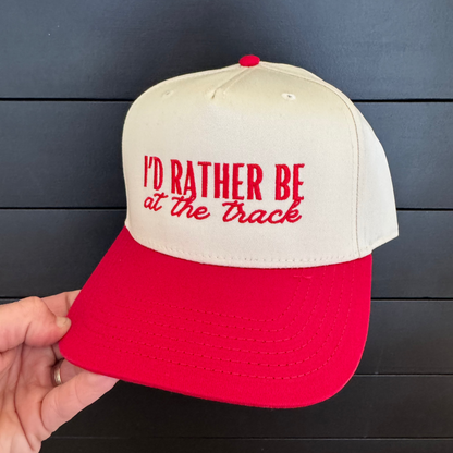 I’d Rather Be at the Track Snapback Hat