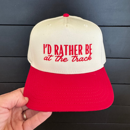 I’d Rather Be at the Track Snapback Hat