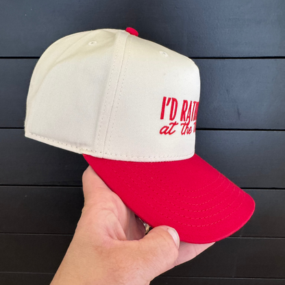 I’d Rather Be at the Track Snapback Hat