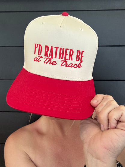 I’d Rather Be at the Track Snapback Hat