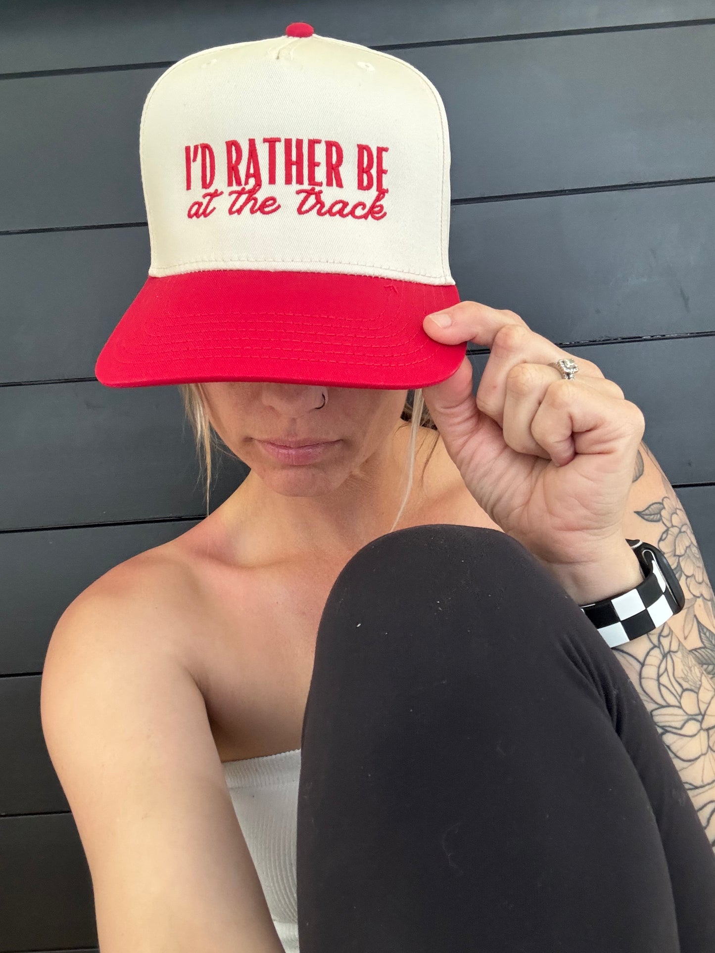 I’d Rather Be at the Track Snapback Hat