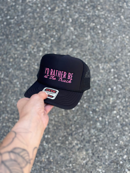 I’d Rather Be at the Track Snapback Hat