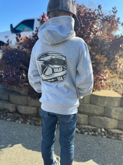 Braap Helmet Kids Hoodie