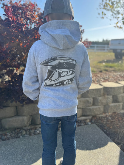 Braap Helmet Kids Hoodie