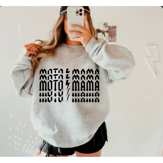 Grunge Moto Mama Crewneck