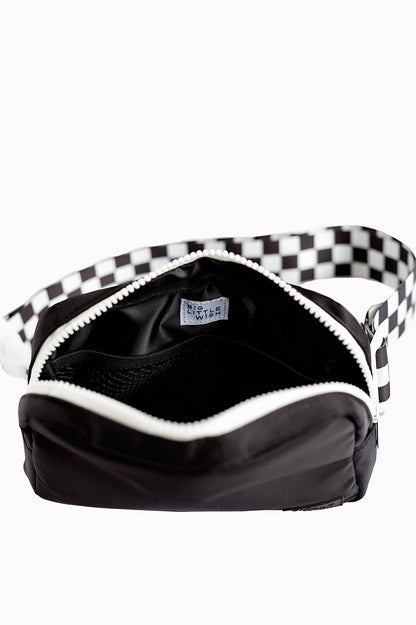 Checkered Strap Fanny Pack