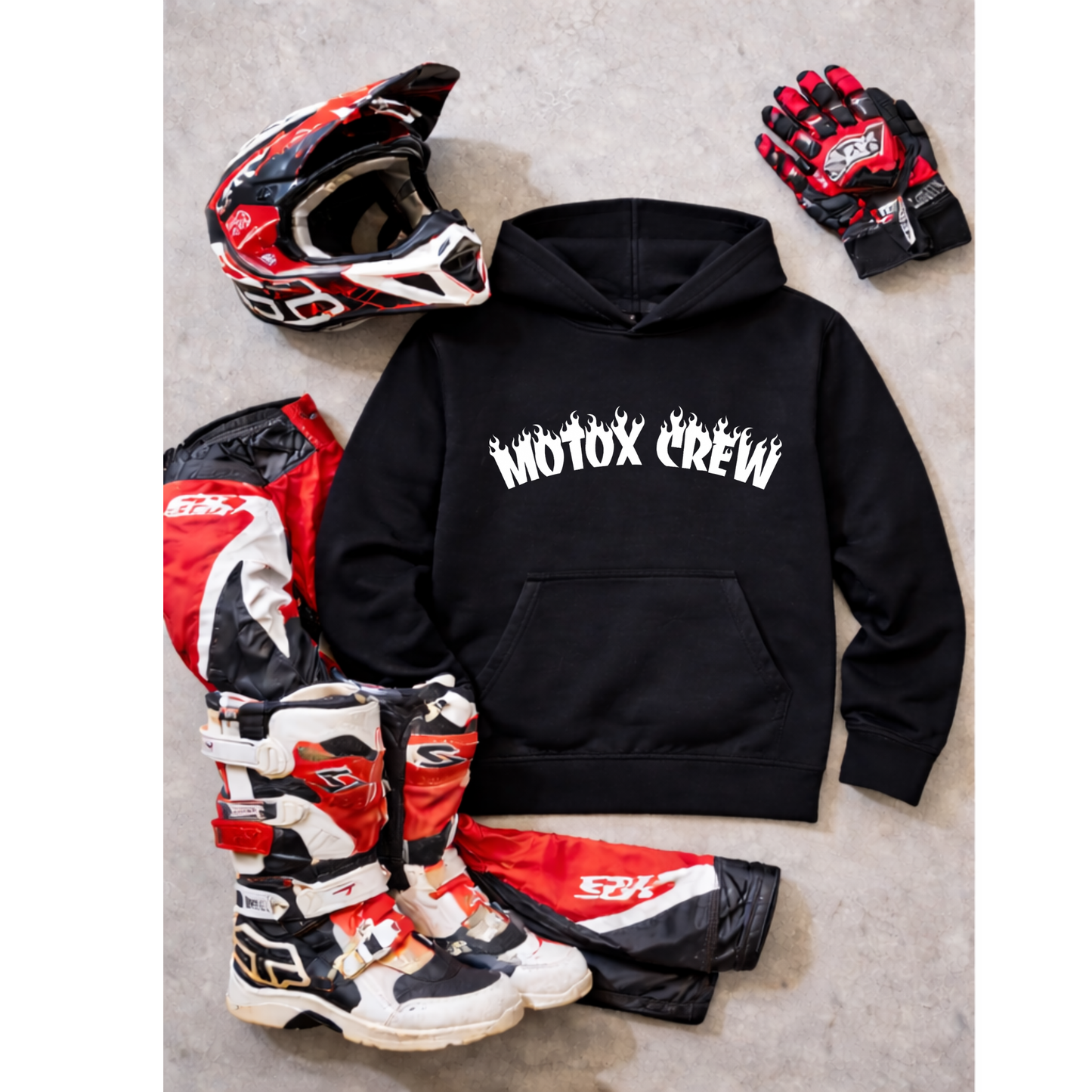 Motox Crew Flame Hoodie